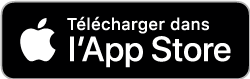 Application disponible sur l'App Store